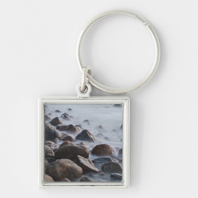 USA, New York, East Hampton. Ocean surf at Keychain (Front)