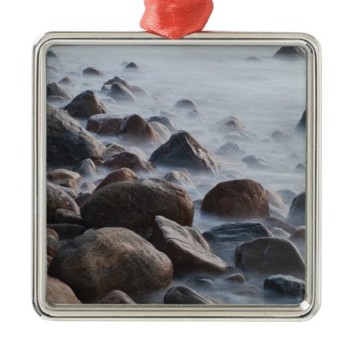 USA, New York, East Hampton. Ocean surf at Metal Ornament