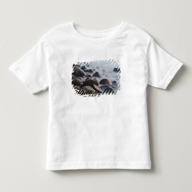 USA, New York, East Hampton. Ocean surf at Toddler T-shirt (Front)