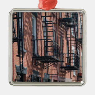 USA, New York, New York City, Brooklyn: Cobble Metal Ornament