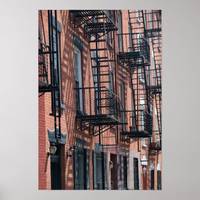 USA, New York, New York City, Brooklyn: Cobble Poster (Front)