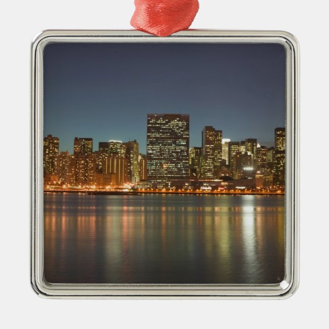 USA, New York, New York City, Manhattan: 24 Metal Ornament (Front)