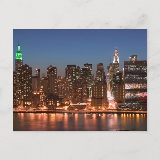 USA, New York, New York City, Manhattan: Aerial Postcard (Front)