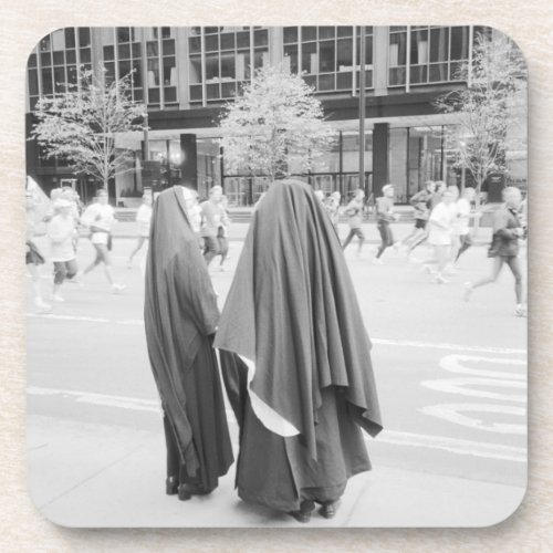 USA NEW YORK New York City Nuns Watching NYC Beverage Coaster