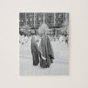 USA, NEW YORK: New York City Nuns Watching NYC Jigsaw Puzzle