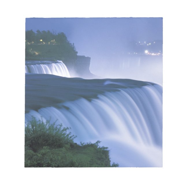 USA, New York, Niagara Falls. American Falls in Notepad (Front)