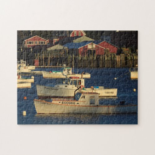 USA North America Maine Bernard Fishing Jigsaw Puzzle