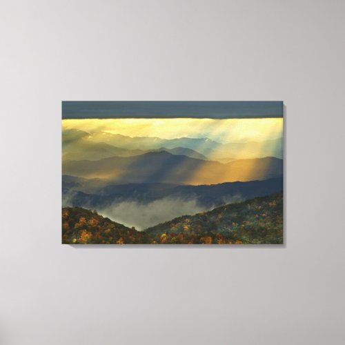 USA North Carolina Great Smoky Mountains Canvas Print