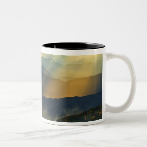USA North Carolina Great Smoky Mountains Two_Tone Coffee Mug