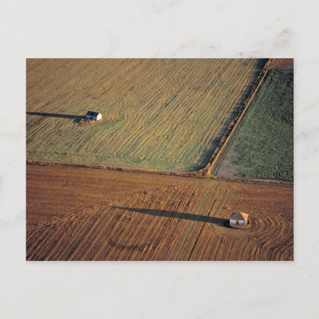 USA, North Dakota, Washburn. Late light throws Postcard (Front)