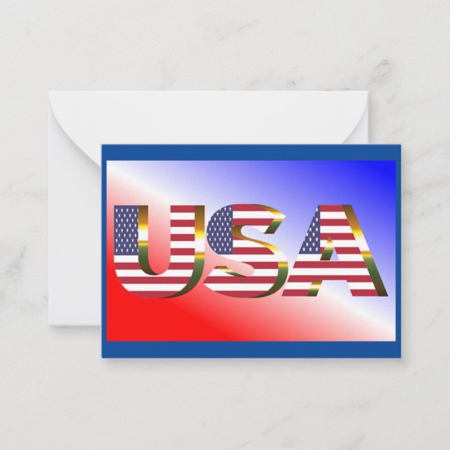 USA NOTE CARD (Front)