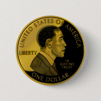 USA Obama Coin Button