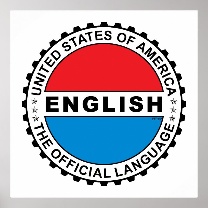 USA Official Language Poster