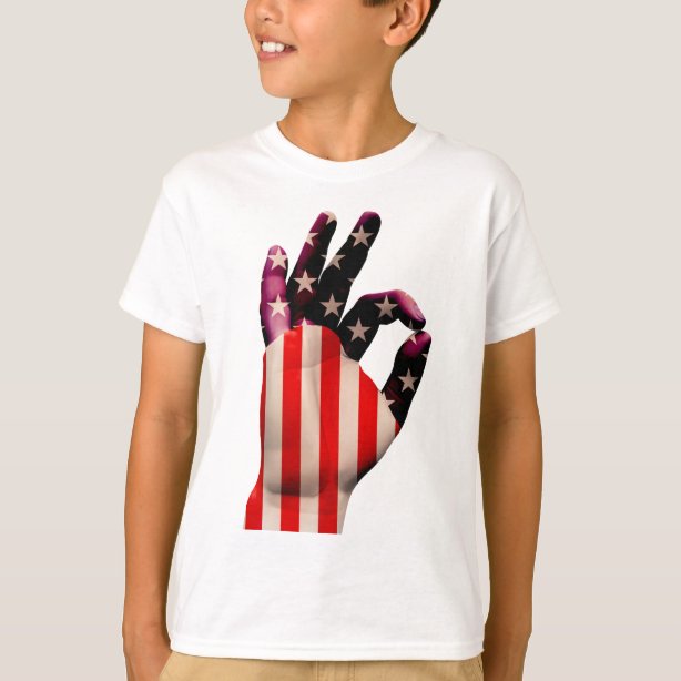ok sign t shirt