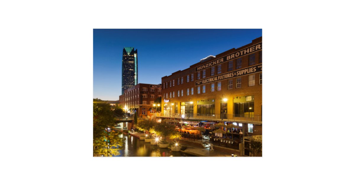 usa oklahoma oklahoma city bricktown postcard zazzle com diy party banners