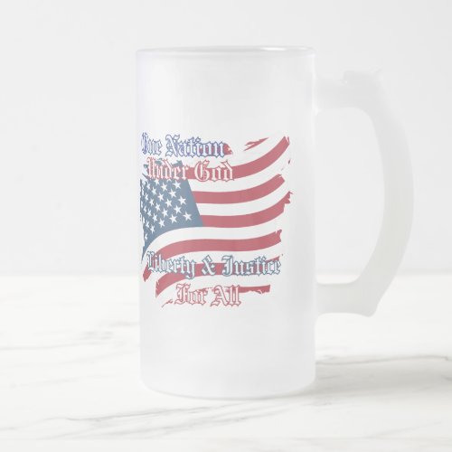 USA One Nation Under God Stein Mug