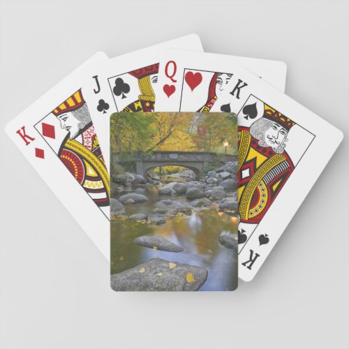 USA Oregon Ashland Lithia Park Autumn Playing Cards