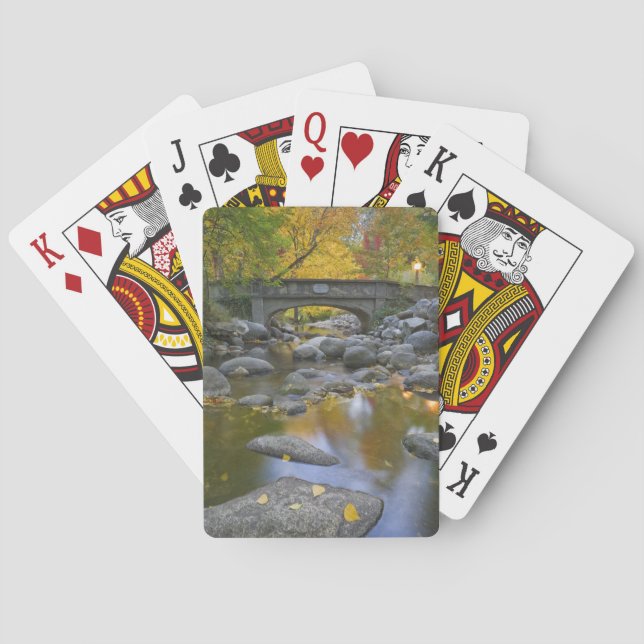 USA, Oregon, Ashland, Lithia Park. Autumn Poker Cards (Back)