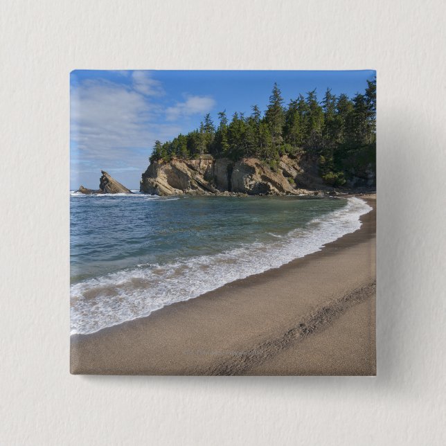 USA, Oregon, coastline Pinback Button (Front)