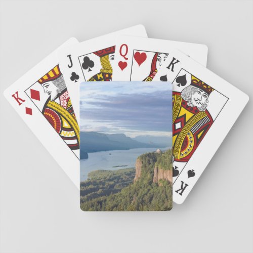 USA Oregon Columbia River Gorge Vista House Poker Cards