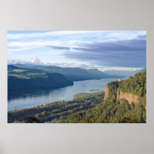USA, Oregon, Columbia River Gorge, Vista House Poster
