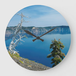 USA, Oregon, Crater Lake National Park 4 Large Clock
