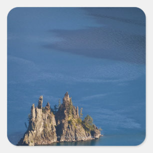 USA, Oregon, Crater Lake, Phantom Ship Square Sticker
