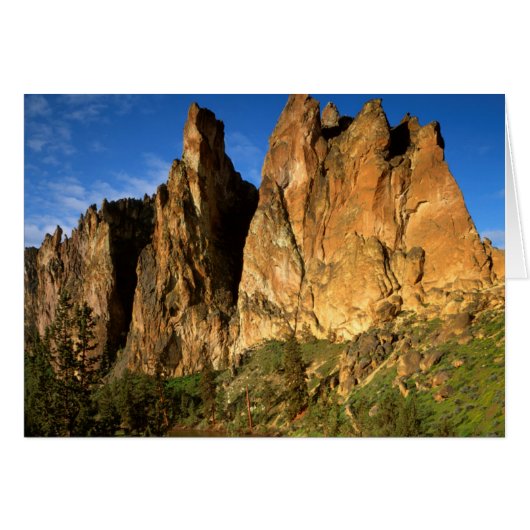 USA, Oregon, Granite Cliffs At Smith Rock State Cards (Front Horizontal)