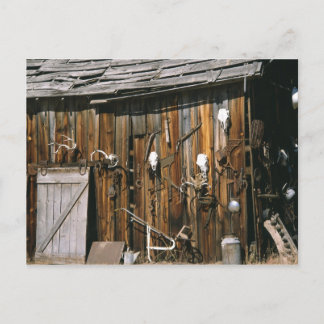USA, Oregon, Harney County. Old livery stable Postcard