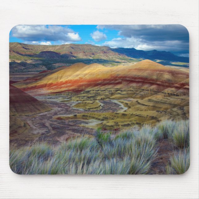 USA, Oregon. Landscape Of The Painted Hills Mouse Pad (Front)