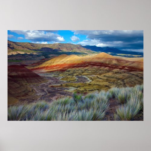 USA Oregon Landscape Of The Painted Hills Poster
