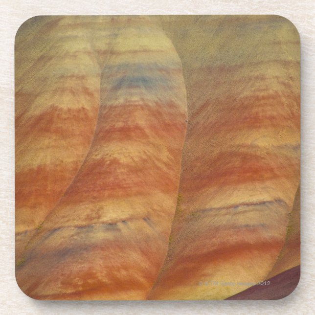 USA, Oregon, Mitchell, Painted Hills, Close-up Drink Coaster (Front)