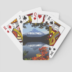USA, Oregon, Mt. Hood National Forest. Poker Cards
