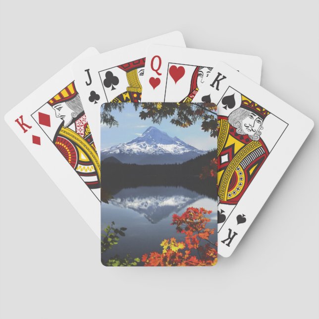 USA, Oregon, Mt. Hood National Forest. Poker Cards (Back)