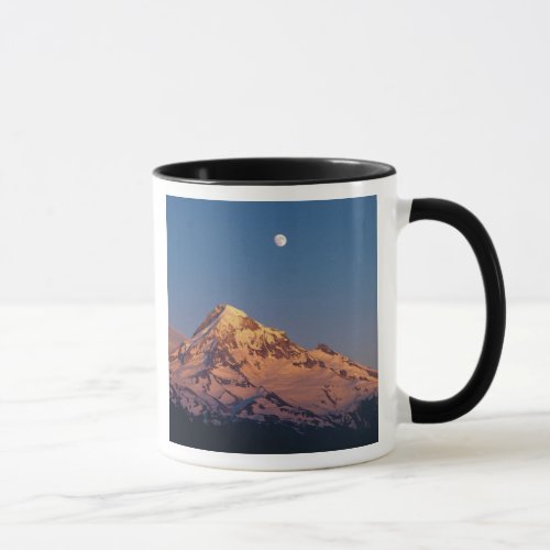 USA Oregon Mt Hood Sunset creates alpenglow Mug