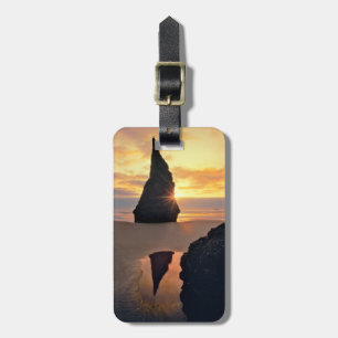 USA, Oregon. Rock Formation At Sunset Luggage Tag