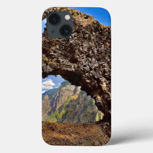 USA Oregon Rock Of Ages Arch In Columbia River iPhone 13 Case