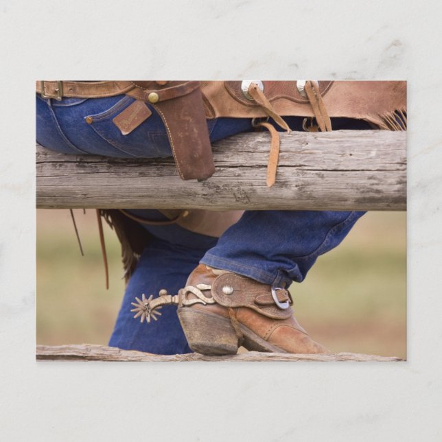 USA, Oregon, Seneca, Ponderosa Ranch. Cowboy Postcard (Front)