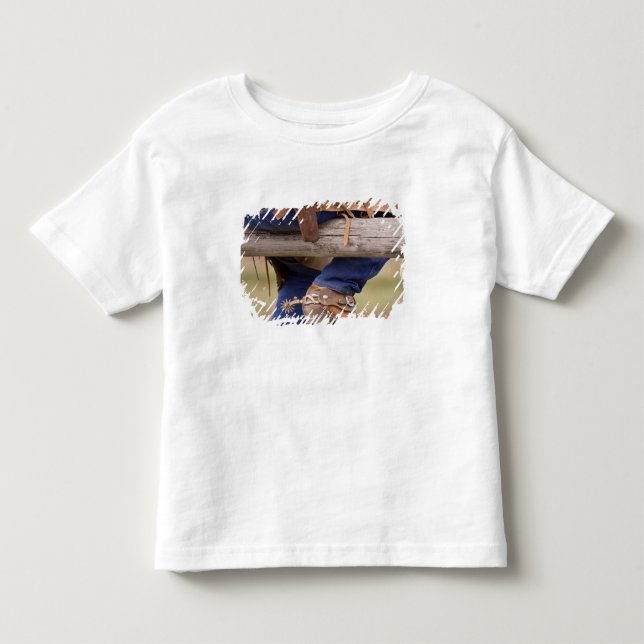 USA, Oregon, Seneca, Ponderosa Ranch. Cowboy Toddler T-shirt (Front)