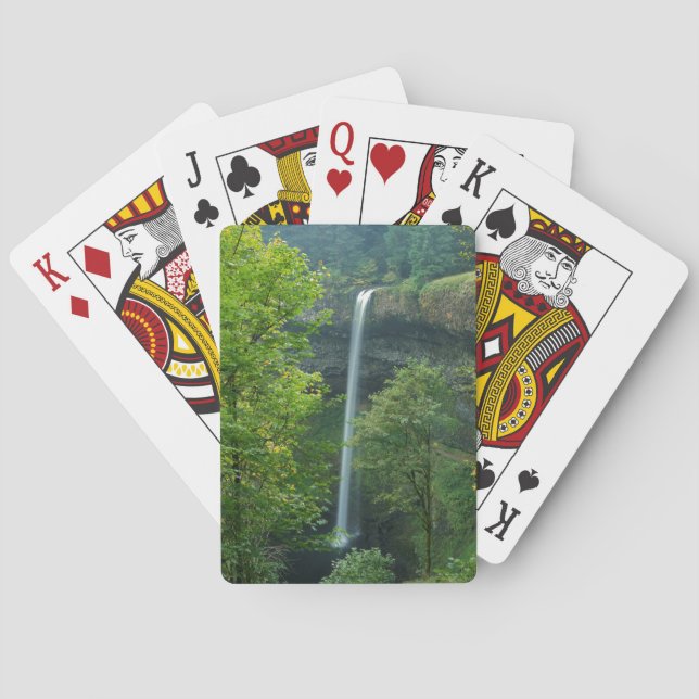 USA, Oregon, Silver Falls State Park Poker Cards (Back)