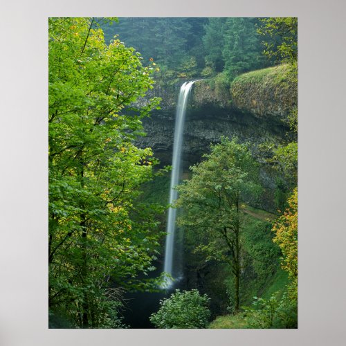 USA Oregon Silver Falls State Park Poster