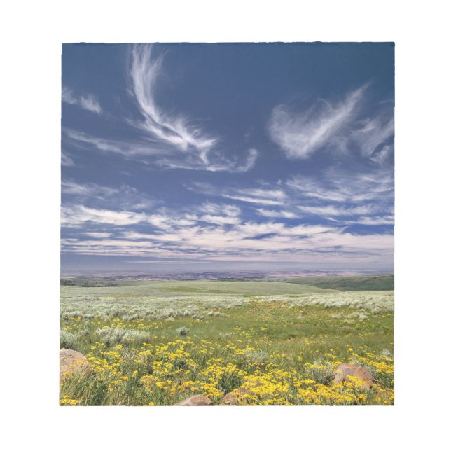 USA, Oregon, Steens Mountain. Spring burgeons Notepad (Front)