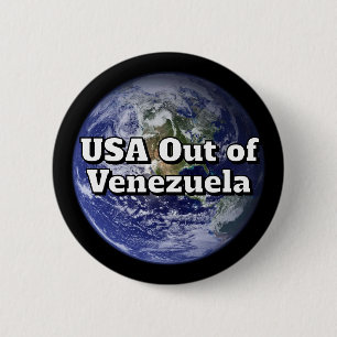 USA out of Venezuela Button
