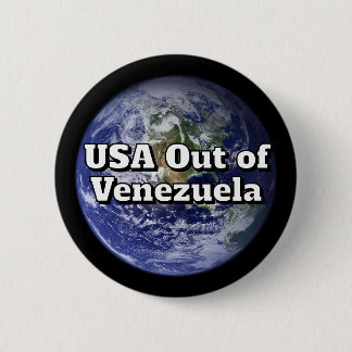 USA out of Venezuela Button