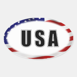 USA OVAL STICKER
