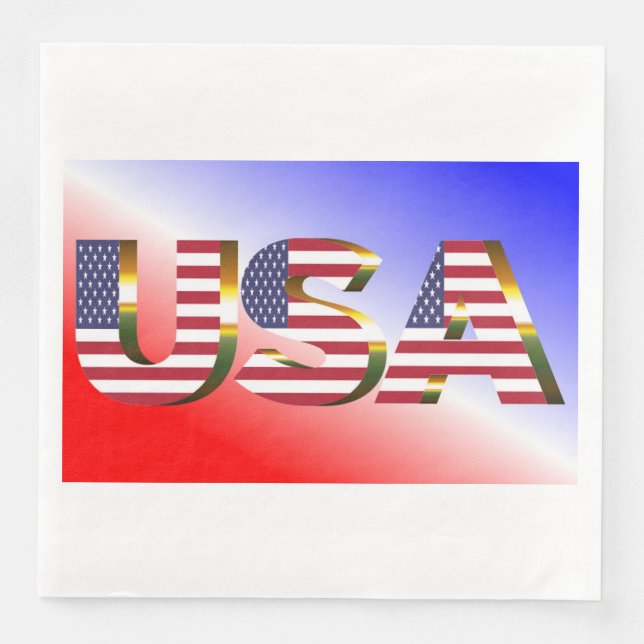 USA PAPER DINNER NAPKINS (Front)
