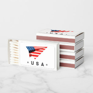 USA Paper Plane Flag Matchboxes