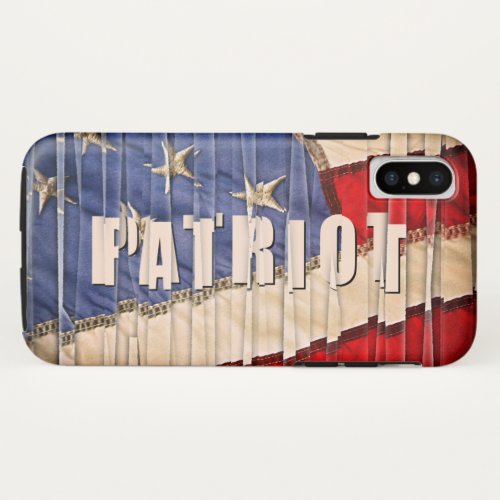 USA Patriot Flag iPhone X Case
