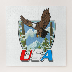 USA Patriot logo Jigsaw Puzzle
