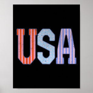 Usa Patriotic 4th Of July America Independence Day Poster